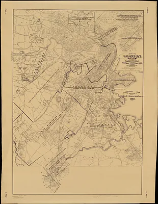 Map of Boston, for 1883