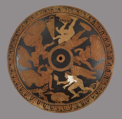 Pyxis and Cover with Women and Erotes