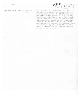 Cross Reference Memorandum
