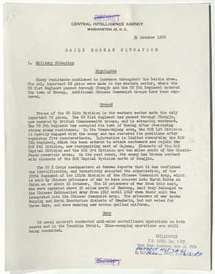 Memorandum, Daily Korean Summary