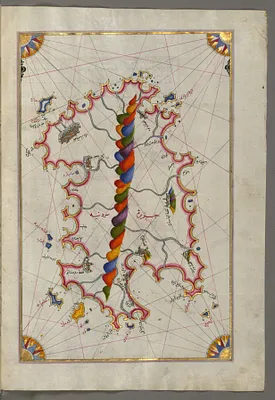 Map of the Island of Sardinia