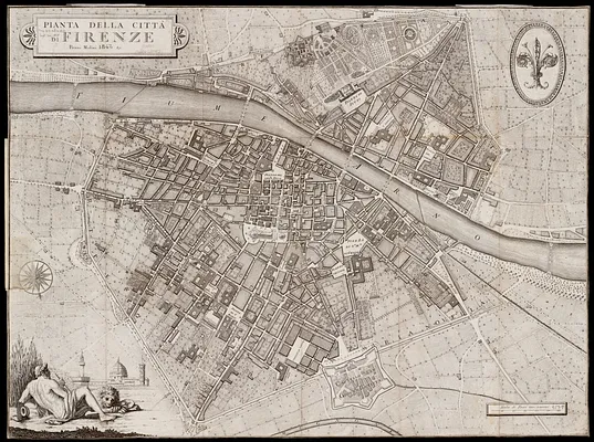 Pianta della città di Firenze