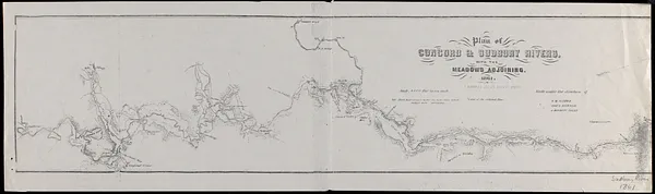 Plan of Concord & Sudbury Rivers with the meadows adjoining