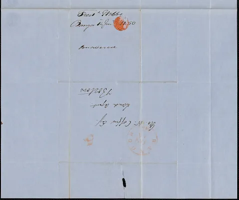 Fred Hobbs to George Coffin, 14 January 1850