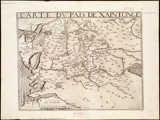 Carte du pais de Xaintonge