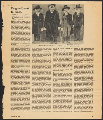 Herbert Brutus Ehrmann Papers, 1906-1970. Sacco-Vanzetti. David Felix: reviews of "Protest", letters to editors, 1966. Box 12, Folder 9, Harvard Law School Library, Historical & Special Collections