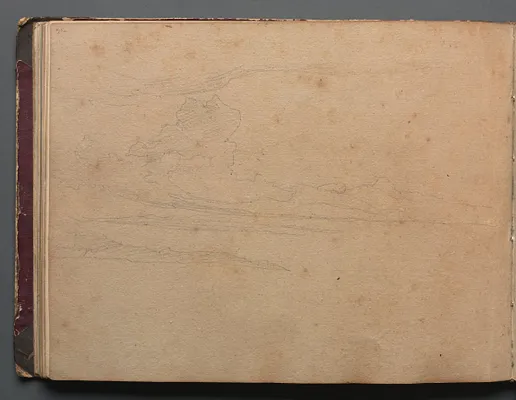 Album with Views of Rome and Surroundings, Landscape Studies, page 29b: Landscape Study