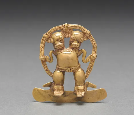 Double-Headed Figure Pendant