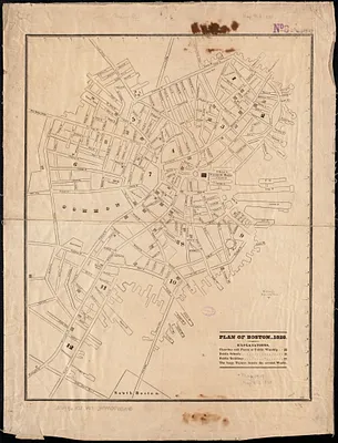 Plan of Boston 1828