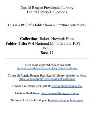 WH National Monitor June 1987 Vol 3