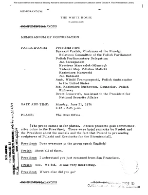 June 21, 1976 - Ford, Polish Parliamentary Delegation