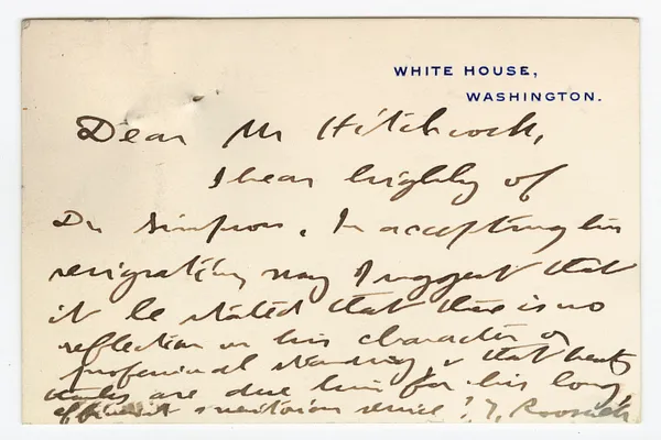 Letter from William Loeb, Jr. to E. A. Hitchcock