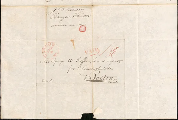 J.B. Swasey to George Coffin, 5 February 1835