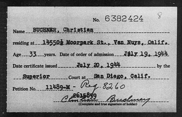 Buchner, Christian - 1944