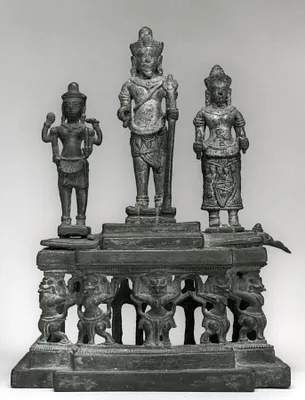 Pedestal with Deities