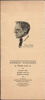 Norman Hapgood printed letter (circular), New York, N. Y., May 3, 1927