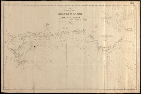 The north coast of the Gulf of Mexico, from St. Marks to Galveston