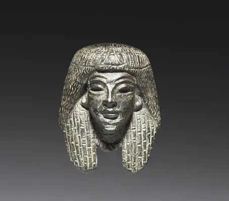 Bronze mount from a "Shawabty Bundle": Head
