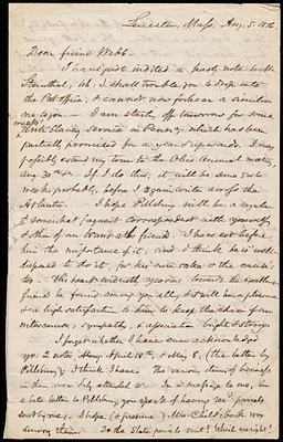 Letter from Samuel May, Leicester, Mass., to Richard Davis Webb, Aug. 5, 1856