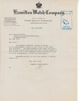 Letters Received to C.B. Lee, July 15, 1926