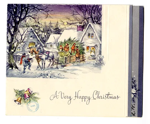 Christmas Card from Madge Gates Wallace to Bess W. Truman