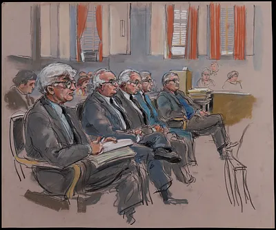 Courtroom scene