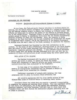 Memorandum from John Steelman to President Harry S. Truman