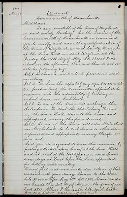 Wayland town meeting minutes, volume 5