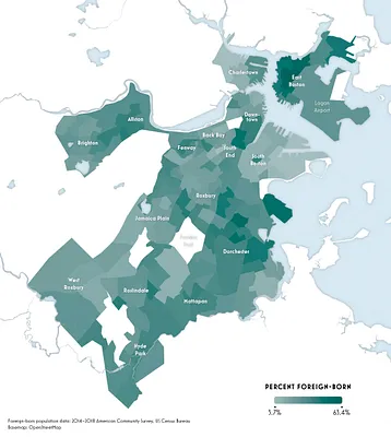 Percent foreign-born