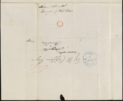 Samuel Smith to George Coffin, 7 February 1840