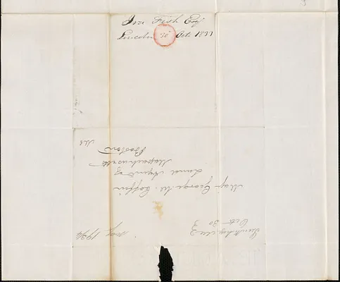 Ira Fish to George Coffin, 30 October 1833