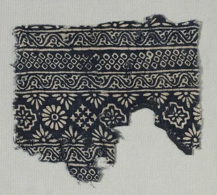 Fragment with decorated bands