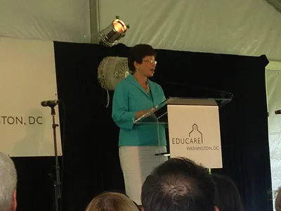 Valerie Jarrett speaks at Educare Event