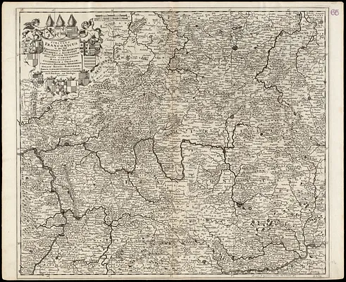 Circulus Franconius, in quo sunt episcopatus Wurtzburg, Bamberg et Aichstet