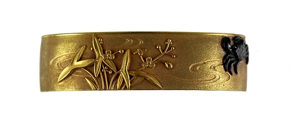 Fuchi with Crab and Water Plants