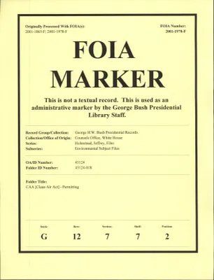 CAA [Clean Air Act] - Permitting