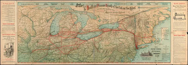 The health and pleasure resorts of New York and New England, the best way to reach them via "America's greatest railroad"