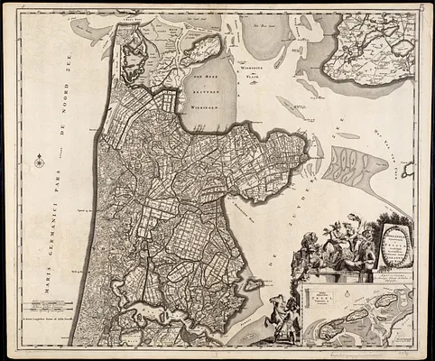 Hollandiae septentrionalis & Frisiae occidentalis accuratissima delineatio