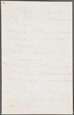 Emily Dickinson, Amherst, Mass., autograph manuscript poem: Step lightly on this narrow spot, 1871