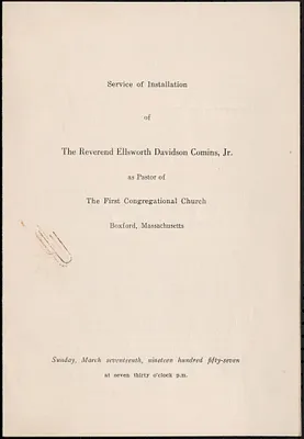 Comins, Ellsworth Davidson, Jr.