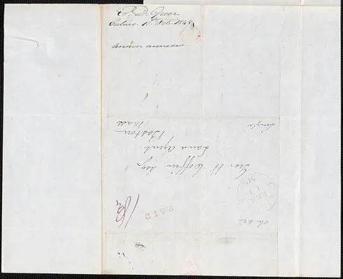 E.D. Green to George Coffin, 10 February 1845