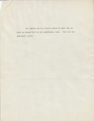 Receipt, April 7, 1931