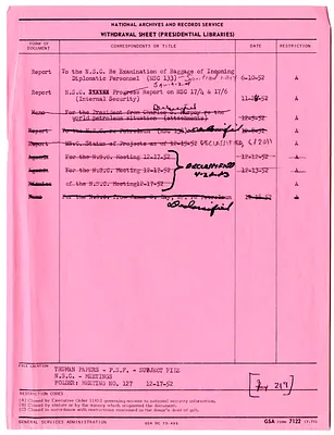 National Security Council Report 133, Report to the National Security Council by the Interdepartmental Committee on Internal Security on Examination of Baggage of Incoming Diplomatic Personnel and Shipments to Diplomatic Missions in the United States