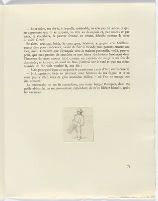 Frédéric Mistral: Mémoires et Recits by Frédéric Mistral: boy playing drum (page 79)