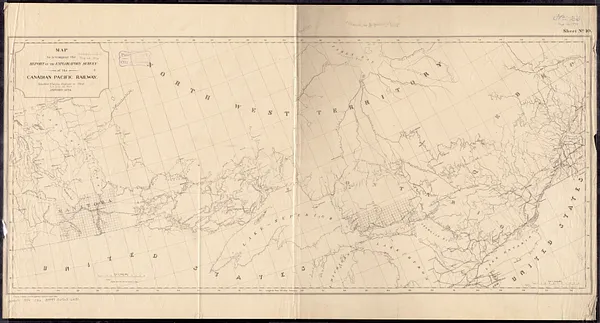 Map to accompany the report on the exploratory survey of the Canadian Pacific Railway