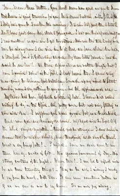 Ephraim Spooner to “Dear Mother ” Mary Spooner [1861]