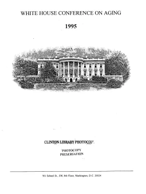 WHCOA [White House Conference on Aging]-General [2]