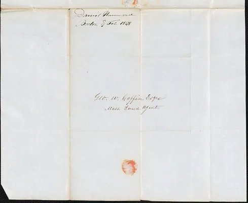 Daniel Hammond to George Coffin, 9 February 1848