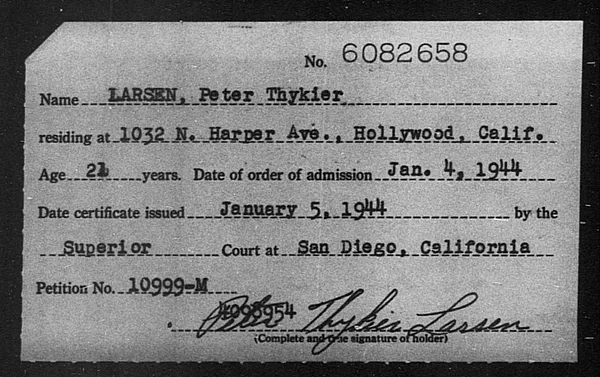 Larsen, Peter Thykier - 1944