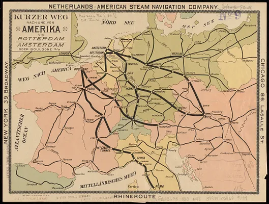 Kurzer weg nach und von Amerika via Rotterdam, Amsterdam oder Boulogne s/M